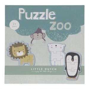 Little Dutch fa puzzle állatkert – ONLINEBABASHOP.HU